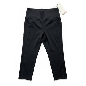 CALIA PowerMove Women’s Cropped Leggings XS Black High Rise Pockets NWT